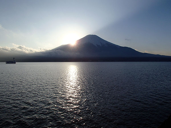 山中湖から眺めた富士山